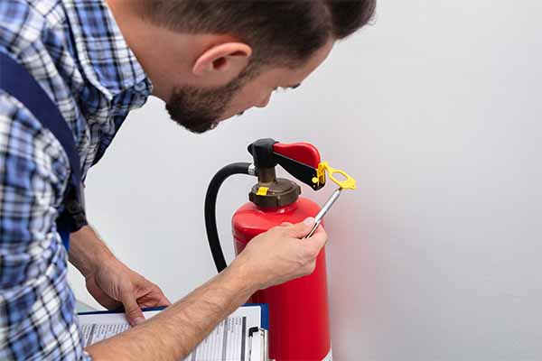 Fire extinguisher inspection in Columbus, Ohio